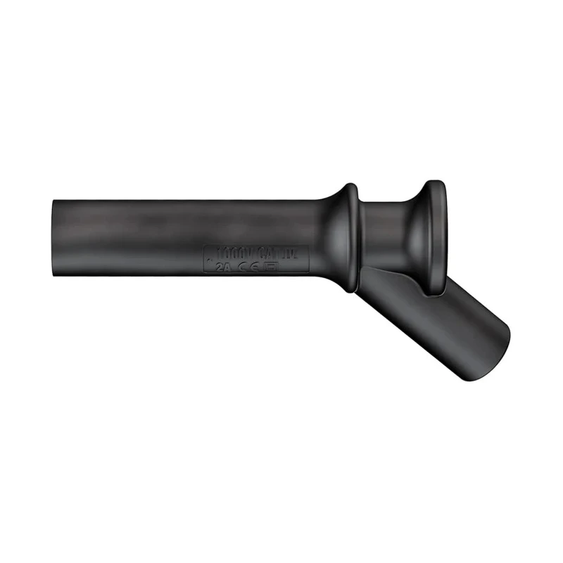Staubli Black Test Connector Adapter with Nickel Plated Contacts 2A 1kV CAT III CAT IV 66.9515-21