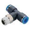 RS PRO Pneumatic Fitting 4mm Push-in Male Metric Nickel-Plated Brass 60°C Max Operating Temperature 144-2619