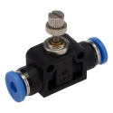 RS PRO Meter Out Control Speed Controller Push-in 4 mm Tube Inlet and Outlet Ports 144-2661