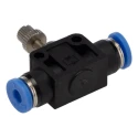 RS PRO Meter Out Control Speed Controller Push-in 4 mm Tube Inlet and Outlet Ports 144-2661