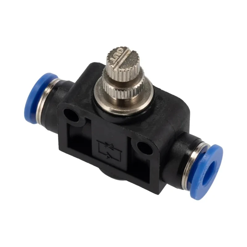 RS PRO Meter Out Control Speed Controller Push-In 6 mm Tube Ports 0-9.9 kgf/cm² 0°C to +60°C 144-2662