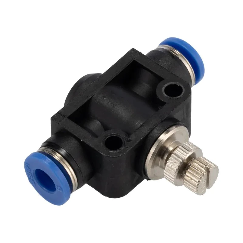 RS PRO Meter Out Control Speed Controller Push-In 6 mm Tube Ports 0-9.9 kgf/cm² 0°C to +60°C 144-2662