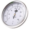 RS PRO Temperature Gauge Dial Thermometer Steel Case 100mm Dial Size Threaded Connection 60°C 324-8435