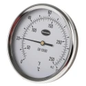 RS PRO Steel Case Temperature Gauge Dial Thermometer with 100mm Dial, Threaded Back Mount, Dual Fahrenheit and 324-8441