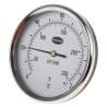 RS PRO Steel Case Temperature Gauge Dial Thermometer with 100mm Dial, Threaded Back Mount, Dual Fahrenheit and 324-8441