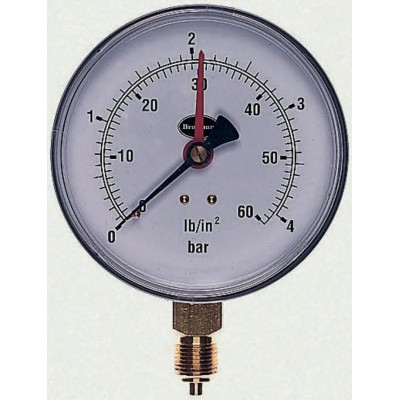 Brannan 100 mm G 3/8 Type G Pressure Gauge 2.5 bar 34/652/0