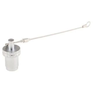 LEMO 1T Male Cable Seal IP68 Rated, Brass Material, Chrome Finish, Panel Mount Fitting IP68