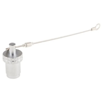 LEMO 1T Male Cable Seal IP68 Rated, Brass Material, Chrome Finish, Panel Mount Fitting IP68