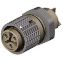 Wieland RST Mini Series Panel Mount Mini Connector Female Screw 3-Pole 16A 120V IP69 IP68 IP66 46.031.5050.4