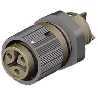 Wieland RST Mini Series Panel Mount Mini Connector Female Screw 3-Pole 16A 120V IP69 IP68 IP66 46.031.5050.4