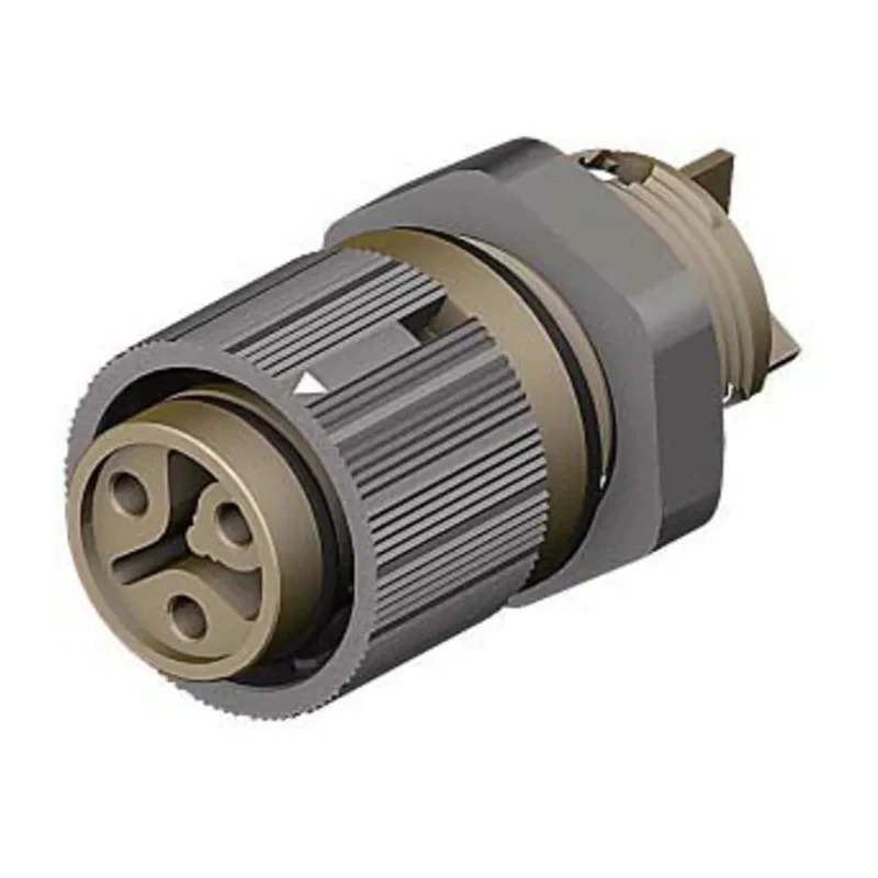Wieland RST Mini Series Panel Mount Mini Connector Female Screw 3-Pole 16A 120V IP69 IP68 IP66 46.031.5050.4