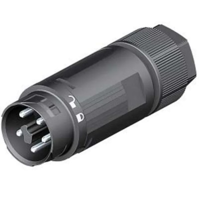 Wieland 5-Pole Male Screw Cable Mini Connector 16A 400V IP66 IP68 IP69 RST16i2 3 Series 