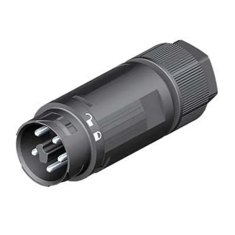 Wieland 5-Pole Male Screw Cable Mini Connector 16A 400V IP66 IP68 IP69 RST16i2 3 Series 