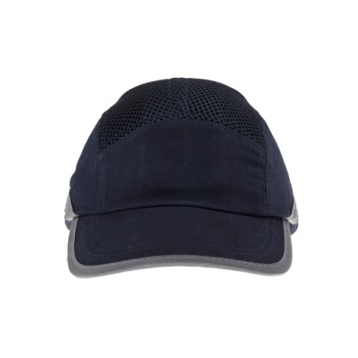 Portwest Navy Long Peak Bump Cap EN 812 Compliant Adjustable Strap 52 to 65 cm 144-3288