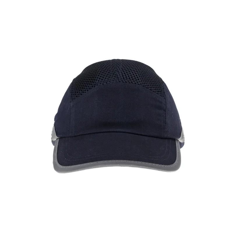 Portwest Navy Long Peak Bump Cap EN 812 Compliant Adjustable Strap 52 to 65 cm 144-3288