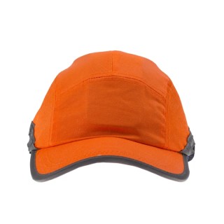 Portwest Orange Long Bump Cap Mesh Protective Headwear Adjustable Strap 52 to 65 cm 144-3289