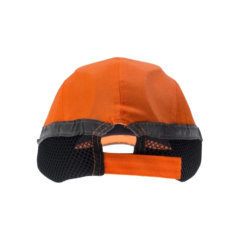 Portwest Orange Long Bump Cap Mesh Protective Headwear Adjustable Strap 52 to 65 cm 144-3289