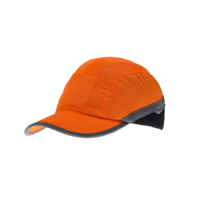 Portwest Orange Long Bump Cap Mesh Protective Headwear Adjustable Strap 52 to 65 cm 144-3289