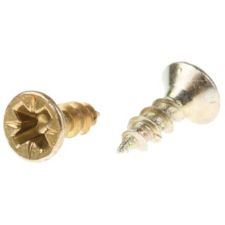 RS PRO Pozidriv Countersunk Steel Wood Screw Passivated Zinc Plated 3.5 mm Thread 12 mm Length 144-3472