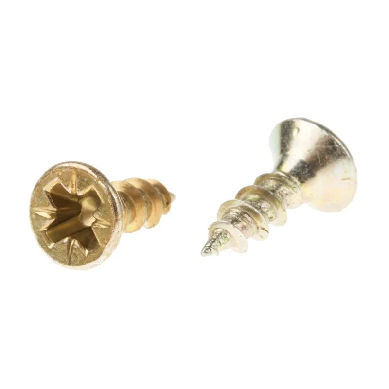 RS PRO Pozidriv Countersunk Steel Wood Screw Passivated Zinc Plated 3.5 mm Thread 12 mm Length 144-3472