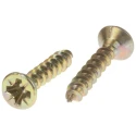 RS PRO Pozidriv Countersunk Steel Wood Screw Passivated Zinc Plated 3.5 mm Thread 20 mm Length 144-3473