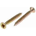 RS PRO Pozidriv Countersunk Steel Wood Screw Passivated Zinc Plated 4 mm Thread 35 mm Length 144-3477