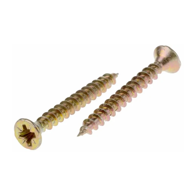 RS PRO Pozidriv Countersunk Steel Wood Screw Passivated Zinc Plated 4 mm Thread 35 mm Length 144-3477