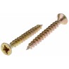 RS PRO Pozidriv Countersunk Steel Wood Screw Passivated Zinc Plated 4 mm Thread 35 mm Length 144-3477