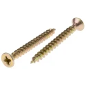 RS PRO Pozidriv Countersunk Steel Wood Screw Passivated Zinc Plated 5 mm Thread 50 mm Length 144-3484