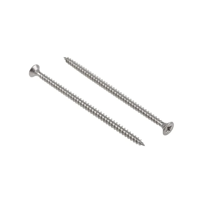 RS PRO Pozidriv Countersunk Stainless Steel Wood Screw 5 mm Thread 100 mm Length 144-3513