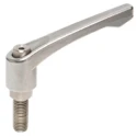 RS PRO Stainless Steel Clamping Lever M6 x 20 mm, Ratchet Handle, 42 mm Length 144-3604