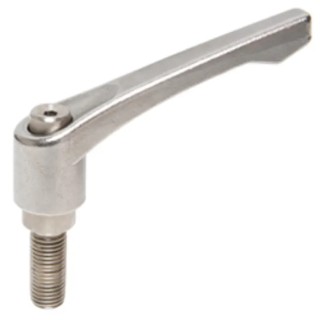 RS PRO Stainless Steel Clamping Lever M6 x 20 mm, Ratchet Handle, 42 mm Length 144-3604