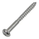 RS PRO Pozidriv Round Stainless Steel Wood Screw Metric Thread 25 mm Length 144-3519