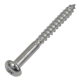 RS PRO Pozidriv Round Stainless Steel Wood Screw Metric Thread 25 mm Length 144-3519