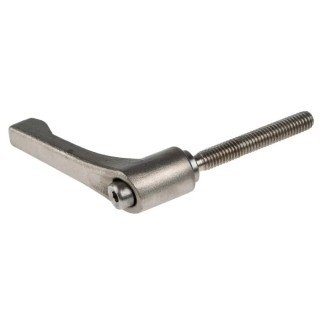 RS PRO Stainless Steel Clamping Lever, M6 x 40 mm, Male Thread, 42 mm Length 144-3606