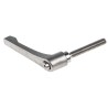 RS PRO Stainless Steel Clamping Lever M8 x 50 mm Thread Length, Handle Length 65 mm 144-3612