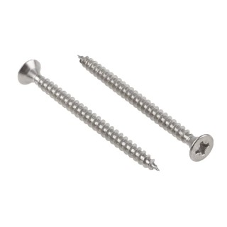 RS PRO Pozidriv Countersunk Stainless Steel Wood Screw, 6 mm Thread, 80 mm Length 144-3515