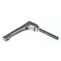 RS PRO Stainless Steel Clamping Lever M8 x 50 mm Thread Length, Handle Length 65 mm 144-3612