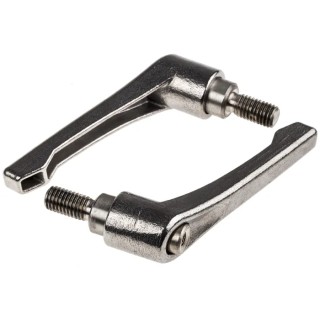 RS PRO Stainless Steel Clamping Lever M10 Thread Size 20mm Insert Length 78mm Model 144-3613