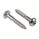 RS PRO Pozidriv Round Head Stainless Steel Wood Screw Metric Thread 30 mm Length 144-3520
