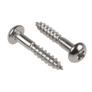 RS PRO Pozidriv Round Head Stainless Steel Wood Screw Metric Thread 30 mm Length 144-3520