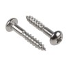 RS PRO Pozidriv Round Head Stainless Steel Wood Screw Metric Thread 30 mm Length 144-3520