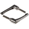 RS PRO Stainless Steel Clamping Lever M10 x 40 mm Thread Polished Handle Silver 144-3615