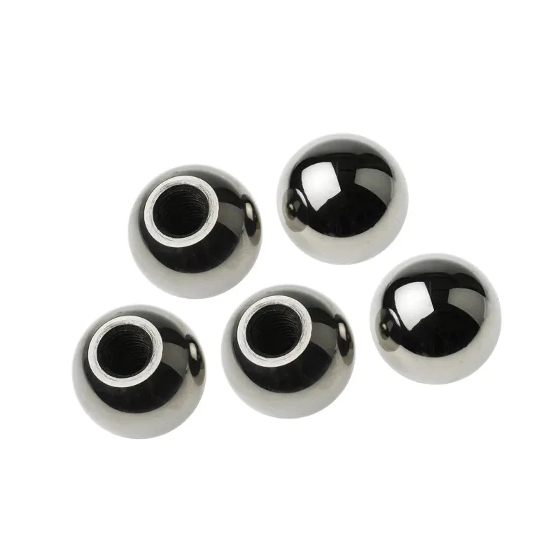 RS PRO Silver Aluminium Ball Clamping Knob, M10 Thread Size, 11mm Thread Length, 25 mm Knob Diameter 144-3657