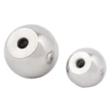 RS PRO Silver Aluminium Ball Clamping Knob M5 Threaded Hole 20 mm Diameter 9 mm Thread Length 144-3655