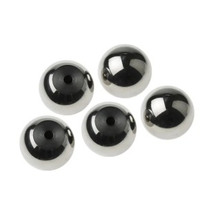 RS PRO Silver Aluminium Ball Clamping Knob M6 Threaded Hole 32 mm Diameter 15 mm Thread Length 144-3661