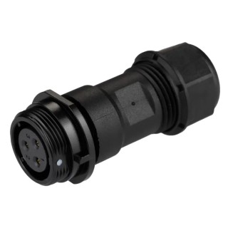 RS PRO Circular Connector, 3 Contacts, Cable Mount, Socket Female, Threaded Mating, IP68, 500V, 10A, Standard Size 144-4152