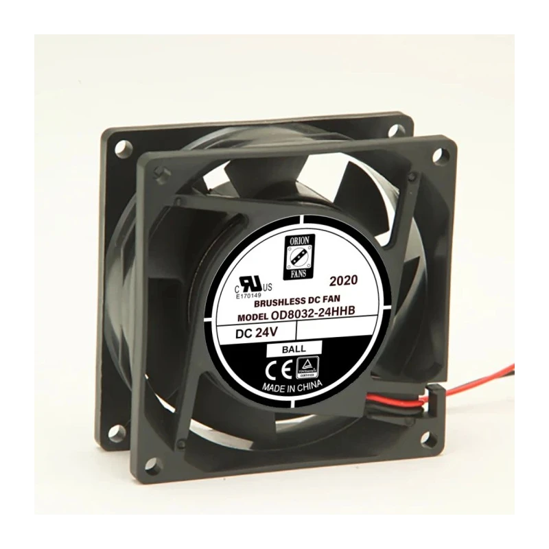 RS PRO Axial Fan, 24V DC, 94.3 m³/h Air Flow, 4.32 W Power Consumption, 150 mA Max Current, IP55, 80.5 mm Frame Size IP55