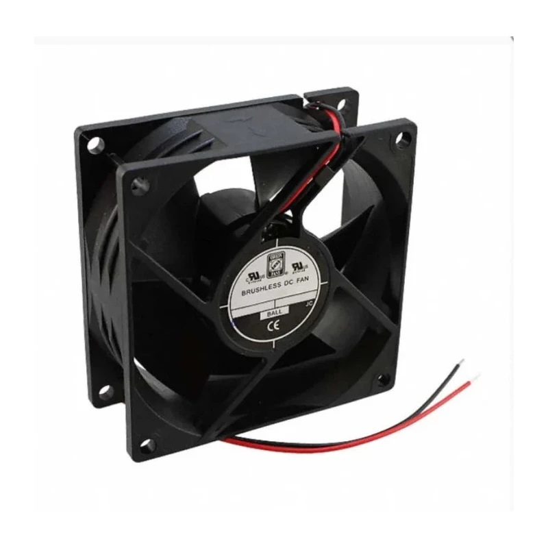 RS PRO Axial Fan 24V DC 76.5 m³/h 2.4 W 100 mA Max IP55 80.5 mm x 80.5 mm x 32 mm IP55