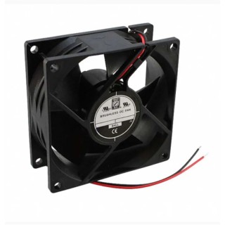 RS PRO DC Axial Fan 24V dc 1.68 W 70 mA Max Air Flow 68 m³/h IP55 80.5 mm x 80.5 mm x 32 mm IP55